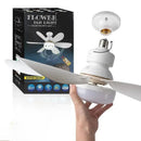 Ventilador de Teto LED 30W E27 com Controle Remoto para Regulagem de Luz, Ideal