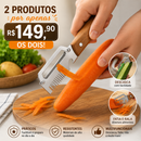 Kit praticidade - Fatiador  de abacaxi + legumes