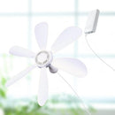 Ventilador de teto silencioso com 6 folhas, alimentado por usb, com controle rem