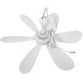 Ventilador de teto silencioso com 6 folhas, alimentado por usb, com controle rem