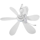 Ventilador de teto silencioso com 6 folhas, alimentado por usb, com controle rem