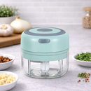 Mini Triturador de Alho Elétrico Portátil USB