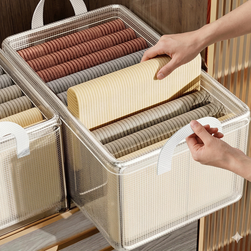 Caixa Organizadora Dobrável PVC Premium