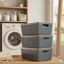 Kit 3 Caixas Organizadoras Tampa Bambu