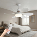 Lâmpada Ventilador de Teto com 6 Hélices e Controle Remoto
