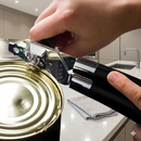 Abridor 3 em 1 de Latas e Garrafas em Aço Inox Profissional