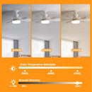 Ventilador de Teto de 20,5 polegadas 40W com Controle Remoto e Luz LED, Ventilad