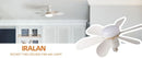 Ventilador de Teto de 20,5 polegadas 40W com Controle Remoto e Luz LED, Ventilad
