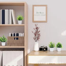 Mini Planta Artificial no Vaso Branco