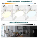 Ventilador de Teto de 20,5 polegadas 40W com Controle Remoto e Luz LED, Ventilad