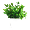 Mini Planta Artificial no Vaso Branco