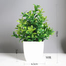 Mini Planta Artificial no Vaso Branco