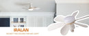 Ventilador de Teto de 20,5 polegadas 40W com Controle Remoto e Luz LED, Ventilad