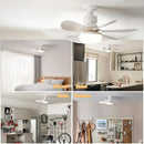 Ventilador de Teto de 20,5 polegadas 40W com Controle Remoto e Luz LED, Ventilad