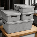 Kit 5 Caixas Organizadoras com Tampa