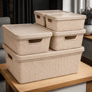 Kit 5 Caixas Organizadoras com Tampa