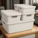 Kit 5 Caixas Organizadoras com Tampa