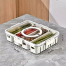 Organizador de Geladeira Transparente com Divisórias